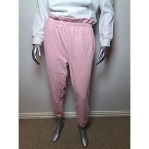 Draper James Bobbie Pull On +Sweatpants Jogger 100% Cotton Pants Pink  Viola XL